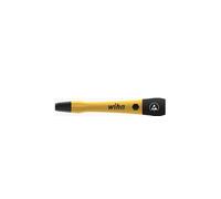 Wiha Manche de tournevis 43709, antistatique (ESD) pour électronique et mécanique, Rouge/Jaune 4 mm