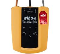 Wiha 45221 Drehfeldtester Cat III 1000 V, Cat IV 600V Noir