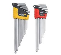 Wiha 66982 ErgoStar Boule End Hex Clé mâle coudée, pouces et métrique, 22 pièces