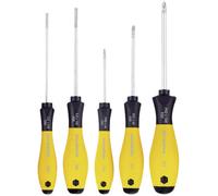 Wiha Set de tournevis 302ESD HK5 01 – 5 pièces antistatiques (ESD) Fente et Phillips 27252