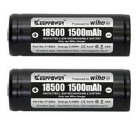 Batteries de rechange 18500 Li-Ion 2 pcs. en boîte (41914)