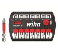 Wiha Bit Set BitBuddy 7 pcs. I Bit TY 49 mm 1/4" E6,3 I Pozidriv I Accessoires pour vissage I Convient pour visseuses à impact et à percussion (42099)