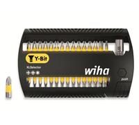 Wiha Bit Set XLSelector Y-Bit 31 pcs. I 25 mm I PH, PZ, TORX 1/4" C6,3 I Porte-embout magnétique I Vissage de vis en forme de Y (41832)