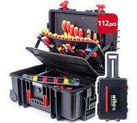 Wiha Set d'outils pour électricien Competence XXL II – 115 pièces, chariot intégré