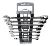Wiha Clé mixte à cliquet annulaire 8 pièces, y compris support - 30396