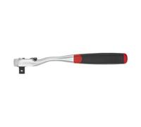 Cliquet réversible Wiha 1/4" à bouton-poussoir et sécurité à bille noir/rouge (45626)