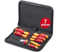 Wiha Coffret tournevis d'électricien 9300-018 – 6 pièces SoftFinish avec sacoche 1,07 kg