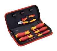 Wiha Coffret tournevis d'électricien 9300-018 – 6 pièces SoftFinish avec sacoche 1,07 kg