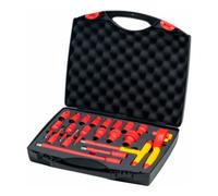 Wiha Jeu de clés à cliquet Wiha isolées 1/2" 20 pces en coffret Quantité:1