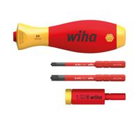 Wiha Jeu de couple Wiha easyTorque adaptateur électrique avec support slimVario® et slimBits SL / PZ 4 pièces sous blister 29701 200 S4 Quantité:1