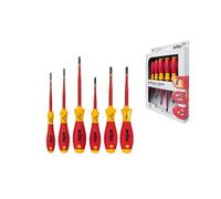 Wiha Jeu de tournevis à fente/Phillips/Pozidriv Xeno SoftFinish electric slimFix, 6 pièces (3201 K6 01) - 38362