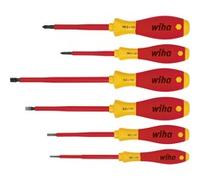 Wiha Jeu de tournevis IEC60900:2004 6pces VDE fente ouv. 3/4/5,5/6,5/PH 1/2 poig. mul Quantité:1