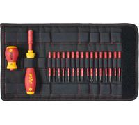 wiha Jeu de tournevis et d'embouts slimVario | 18 pces + étui pliable