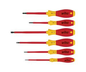 Wiha Jeu de tournevis IEC60900:2004 6pces VDE fente ouv. 3/4/5,5/6,5/PH 1/2 poig. mul Quantité:1