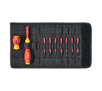 Wiha Jeu de tournevis SlimVario® 9-pces avec lames interchangeables VDE WIHA Quantité:1