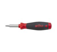 Wiha Jeu de tournevis Wiha PocketMax 8 pces avec jeu d'embouts escamotable (45292) I Jeu de tournevis magnétiques 1/4" avec magasin d'embouts I Fente / Phillips / Pozidriv / TX Quantité:1