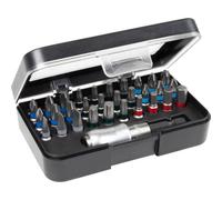 Wiha Jeu D'Embouts Standard De 25 Mm Mélange De 31 Pièces De 1/4"" C6,3 Dans Un Coffret Et Clip Attache-ceinture Compris (41131)