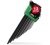Wiha Juego de llaves Allen en soporte ErgoStar TORX® con cabeza esférica, de 14 unid., acabado en oxidación negra (43847)