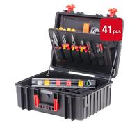 Wiha Wiha mallette à outils XL 2 electric 41 pcs I Mallette à outils complète pour électriciens I Mallette avec outils I Boîte à outils avec équipement pour électriciens I Avec bandoulière Quantité:1