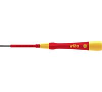 Wiha pour électricien, VDE, pour l'électronique et la mécanique de précision Tournevis pour vis à fente Largeur de lame: 3 mm