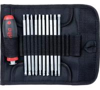 Wiha pour l'atelier Lots de lames de rechange 11 pièces vis à fente, cruciforme Phillips, vis Pozidriv, TORX® intérieur, 6 pans