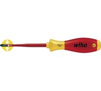 Wiha Pozidriv-Schraubendreher PZ1 SoftFinish-slimFix VDE1000V 35395 VDE Tournevis cruciforme PZ 1 Longueur de la lame: 80 mm DIN ISO 8764