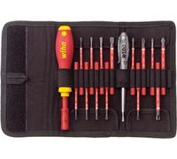 Wiha slimVario Set de démarrage 2831T16, 16 pièces Tous les embouts slim courants avec poignée dans une pochette (2831T16)