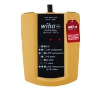 Wiha Testeur de prise de courant Wiha 230 V CA, CAT II 2 piles AAA incluses Quantité:1