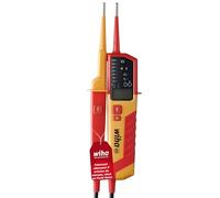Wiha Testeur de tension et de continuité Wiha 0,5-1.000 V Courant Alternatif, VAT CAT IV avec 2 piles AAA I Compatible pour photovoltaïque (45217)