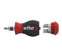 Wiha Tournevis Stubby 43613 - Magasin d'embouts, 7 embouts doubles