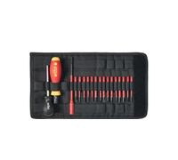 Wiha Tournevis dynamométrique couple de serrage 0,8 - 5,0 Nm TorqueVario-S isolé avec 15 embouts slimVario (36791)