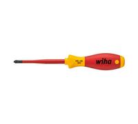 Wiha Tournevis slimFix VDE PZD ouv. 2x100mm L.tot.218mm av.manche multic. SoftFinish Quantité:1