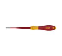 Wiha Tournevis SoftFinish SlimFix VDE – tête à fente 3,5 x 100 mm – spécial électricien