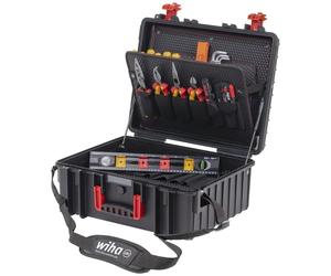 Wiha valise à outils XL 2 electric 41 pcs, I Valise à outils remplie pour électricien avec sangle de transport