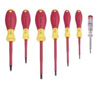Wiha - Vde Jeu De Tournevis 7 Pièces Vis à Fente, Cruciforme Phillips C93843