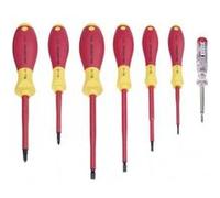 Wiha - Jeu de 7 tournevis VDE vis à fente et cruciforme Phillips
