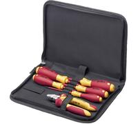 Wiha Coffret tournevis d'électricien 9300-018 – 6 pièces SoftFinish avec sacoche 1,07 kg