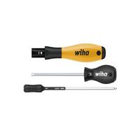 WIHA WERKZEUGE GMBH Juego de destornilladores dinamométricos TorqueVario®-S Micro ESD 0,1-0,6 Nm en surtido de 18 unid., con limitación del par de apriete de ajuste variable, en caja