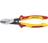 Wiha - WH43663 - Coupe-câble Industrial Electric avec ressort d'ouverture activable et désactivable (43663) 210 mm