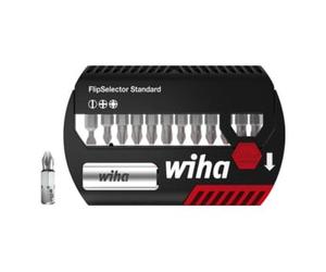 Wiha Wiha Coffret d'embouts FlipSelector Standard 25 mm Fente, Phillips, Pozidriv 13 pcs 1/4" (39029) Quantité:1