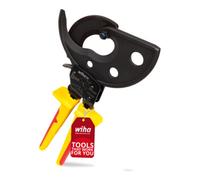 Wiha Wiha Coupe-câbles jusqu’à 500 mm² | Coupe-câbles à cliquet pour câbles Cu et Al | Ciseaux à câble avec principe à cliquet | Coupe-câbles à cliquet pour câbles aluminium et cuivre Quantité:1