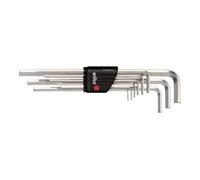 Wiha Wiha Jeu de clés mâles en étui Compact Six pans 9 pcs, nickelées brillantes (01222) Quantité:1