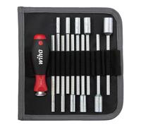 Wiha - Jeu de tournevis SYSTEM 6 - lames interchangeables, douille six pans, 12 pcs (27713)