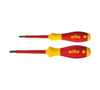 Wiha Wiha Jeu de tournevis SoftFinish® electric PlusMinus/Pozidriv, 2 pcs sous blister (32282) Quantité:1