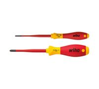 Jeu de tournevis Wiha SoftFinish® electric slimFix à fente/ Xeno, 2 pces (SB 3201 S204)