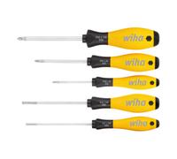 Wiha Set de tournevis 302ESD HK5 01 – 5 pièces antistatiques (ESD) Fente et Phillips 27252