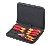 Wiha Wiha Jeu d'outils électricien Tournevis, pinces coupantes diagonale, 6 pcs dans une trousse (33969) Quantité:1