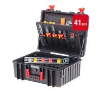 Wiha valise à outils XL 2 electric 41 pcs, I Valise à outils remplie pour électricien avec sangle de transport