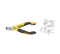 Wiha Wiha Pince coupante devant oblique Professional ESD Tête large, env. 29° avec petit flanc (26835) 115 mm Quantité:1