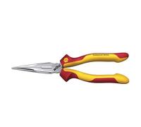 Wiha Z 05 0 06 Pince demi-ronde Professionnelle à tête droite isolée 160 mm avec Coupe-fils